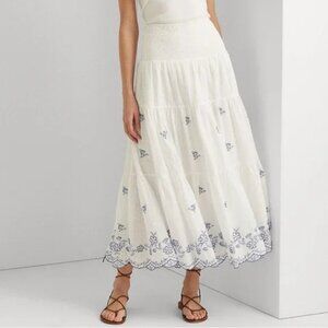 Ralph Lauren White and Blue skirt